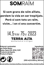 Cargar imagen en el visor de la galería, contra-etiqueta-som-raïm-terra-alta-vino-tinto